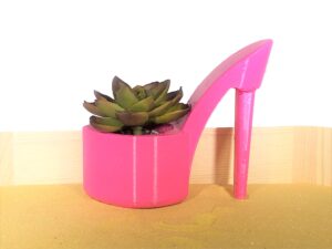 High Heel Shoe Planter 3D Printed - Unique Planter - Succulent Planter Pot - Cute Planters - Flower Pot For Succulents
