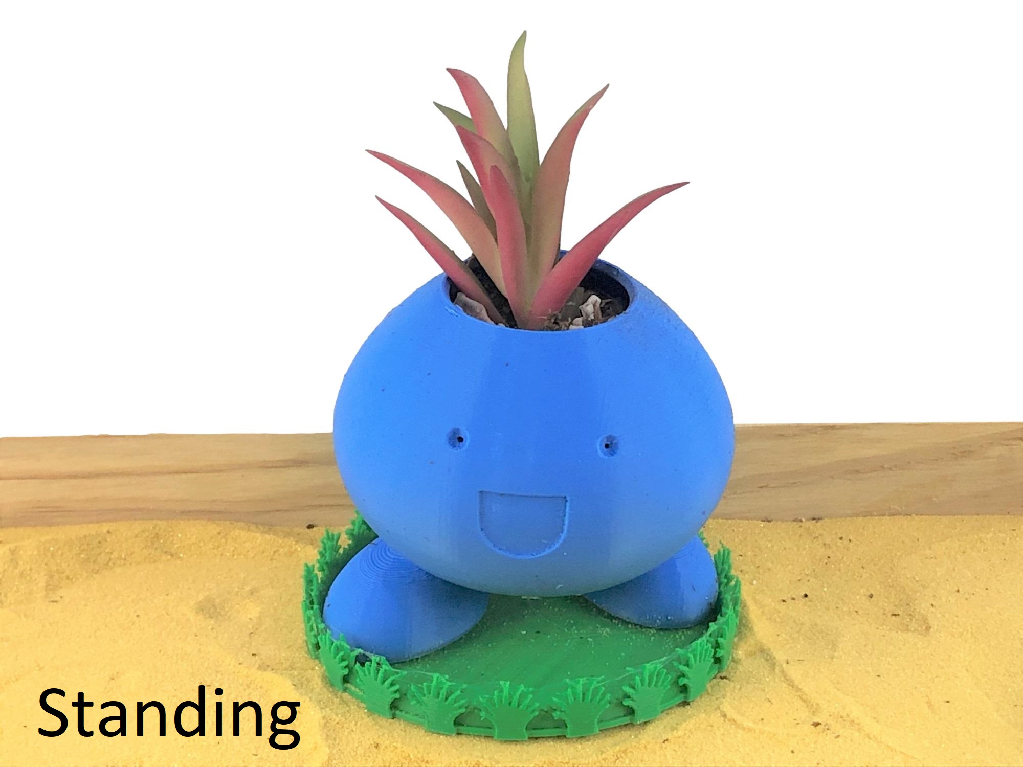 Oddish Pokémon 3D-Printed Planter w/ Eco-friendly PLA plastic 