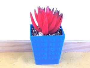 Lego Design Succulent Planter Pot - 3D Printed Unique Planters - Flower Pot For Succulents - Air Plant Holders