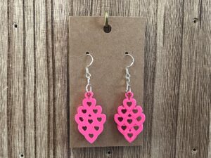 Clustered Hearts Earrings