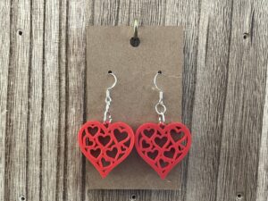 Hearts in a Heart Earrings
